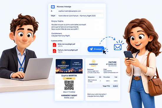 Génération automatique d'une facture après le paiement d'une inscription